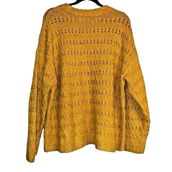 Old Navy Mustard Yellow Crew Neck Sweater - Picture 2 of 13